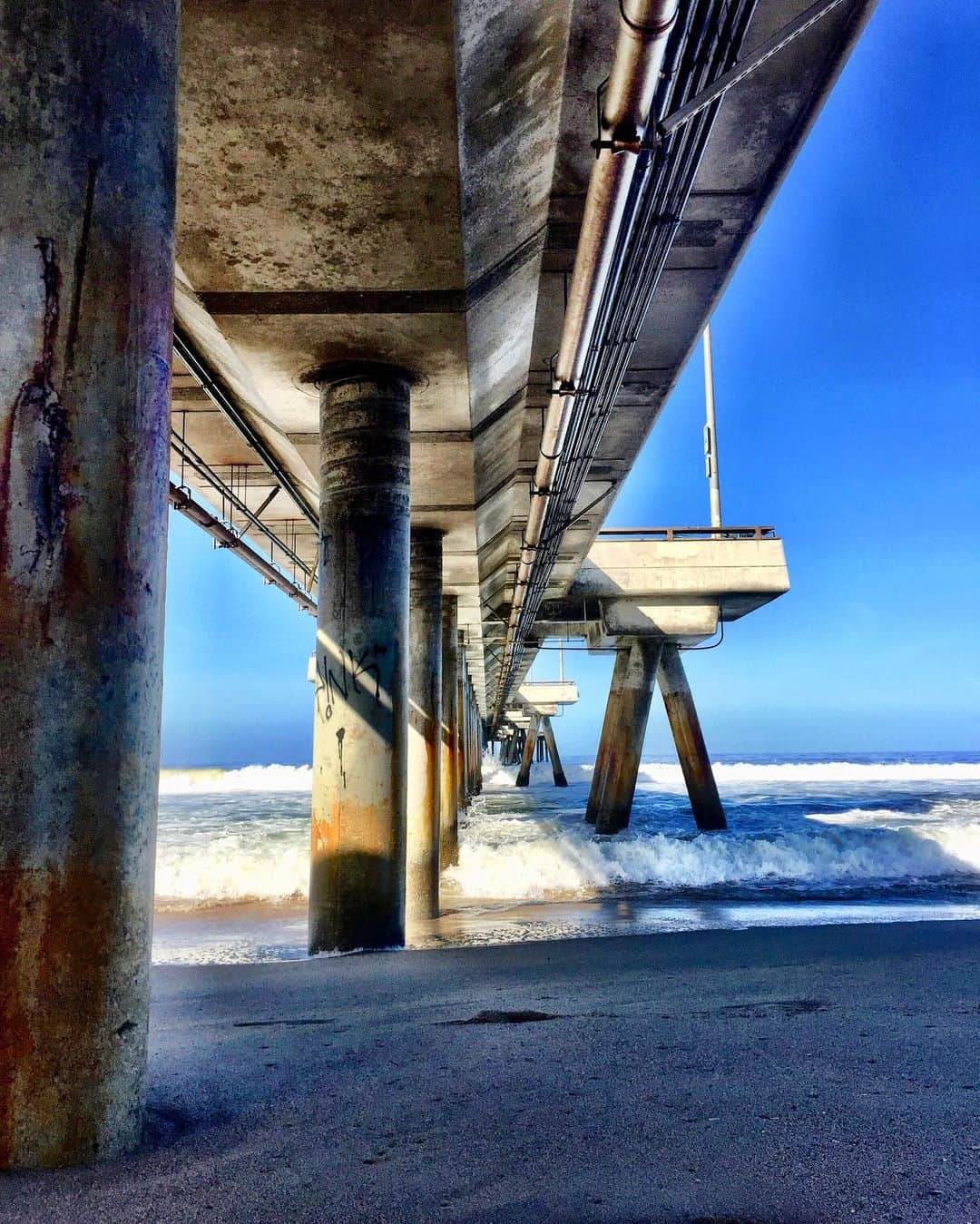 シャーニ・ヴィンソンのインスタグラム：「Under the boardwalk, down by the sea 🌊  #VeniceBeach #California」