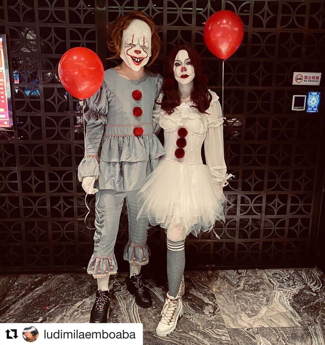 オスカルさんのインスタグラム写真 - (オスカルInstagram)「#Repost @ludimilaemboaba with @get_repost ・・・ HAPPY HALLOWEEN 👻 🎃🎈 #halloween #itacoisa🎈 #festadehalloween #shanghai #china」10月30日 10時50分 - oscar_emboaba