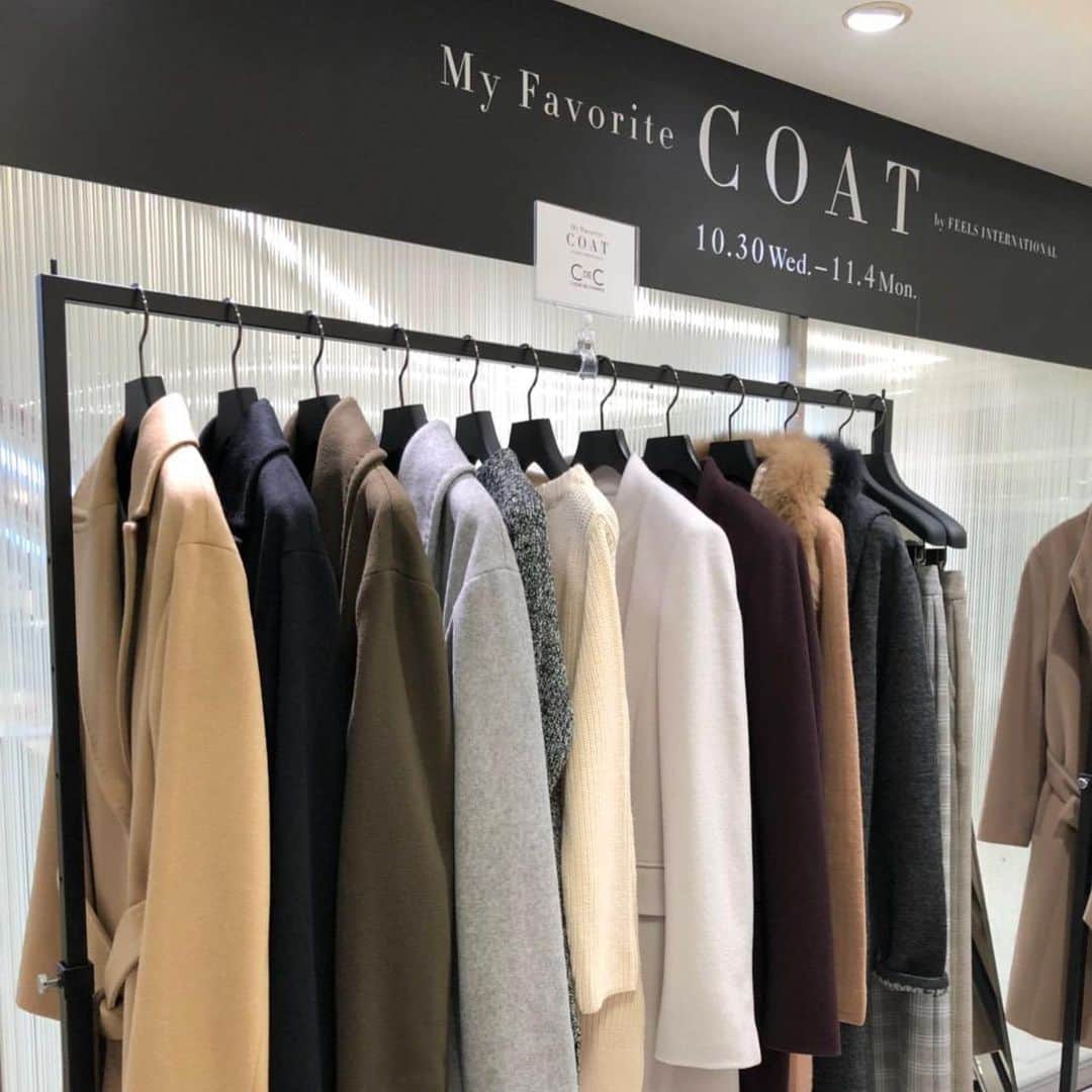 cdec_official Aesthetic Senseのインスタグラム：「My Favorite COAT  by FEELS INTERNATIONAL  熊本鶴屋3Fで開催中！11.4 Monまで 今年一押しのコートを取り揃えて、 皆さまのお越しをお待ちしております お近くのお客様は、是非お立ち寄り下さい  #coupdechance #クードシャンス #2019winter  #coat」
