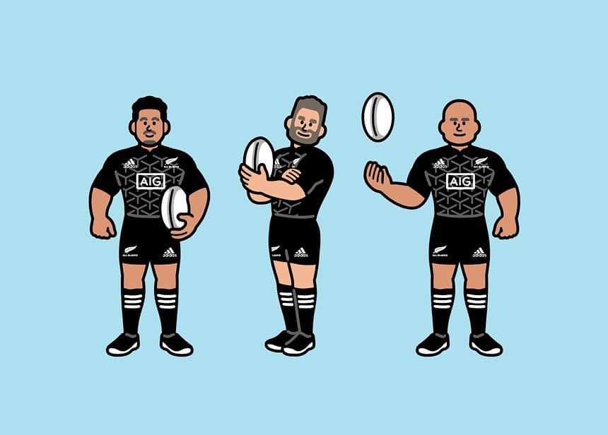 岡村優太のインスタグラム：「“ALL BLACKS 交通安全ゲーム / AIG損保”」