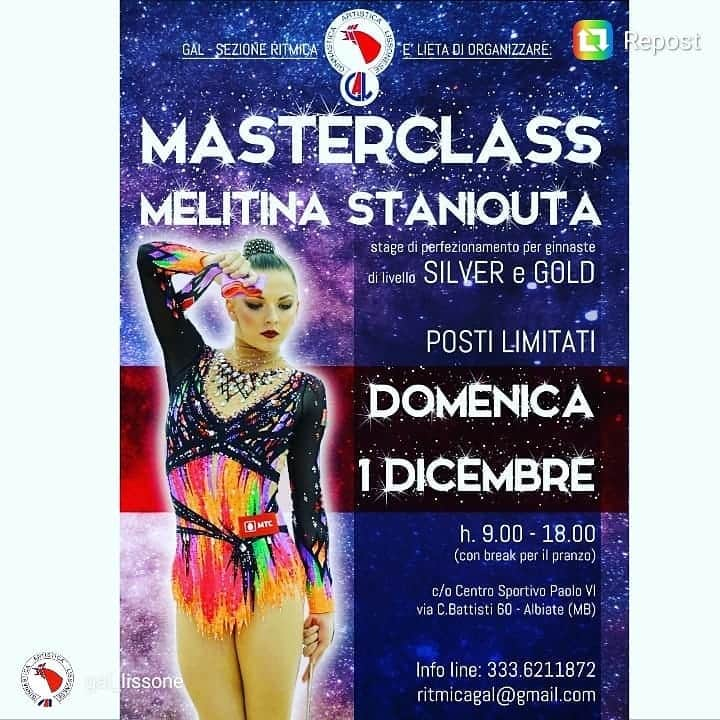 メリティナ・スタニウタさんのインスタグラム写真 - (メリティナ・スタニウタInstagram)「ITALIA🇮🇹 .  #melimasterclass is coming to Italy again ! December 1st 💜 Lissona city (not far from Milano ) all info in @gal_lissone account 😉 and by email ➡️ ritmicagal@gmail.com ⠀⠀ #melimasterclass #melitinastaniouta #melitina #staniouta #rhythmicgymnastics #gymnast #stage #italia #training #мастеркласс #мелитина #станюта」10月31日 1時17分 - melitinastaniouta