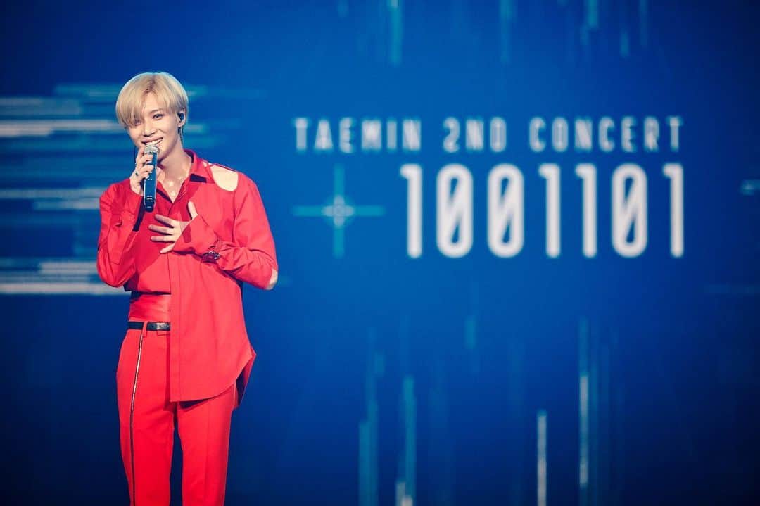 SHINeeのインスタグラム：「. 「TAEMIN 2ND CONCERT [T1001101] in JAPAN」を日本で開催することが決定！ 日程は12/28＆29で横浜アリーナ、12/31 大阪城ホールの3公演！ 2020年という新たな年をテミンと一緒に迎えましょう♪ 詳細はプロフィール掲載のテミンオフィシャルHPでチェックしてください！ #TAEMIN #テミン #T1001101」