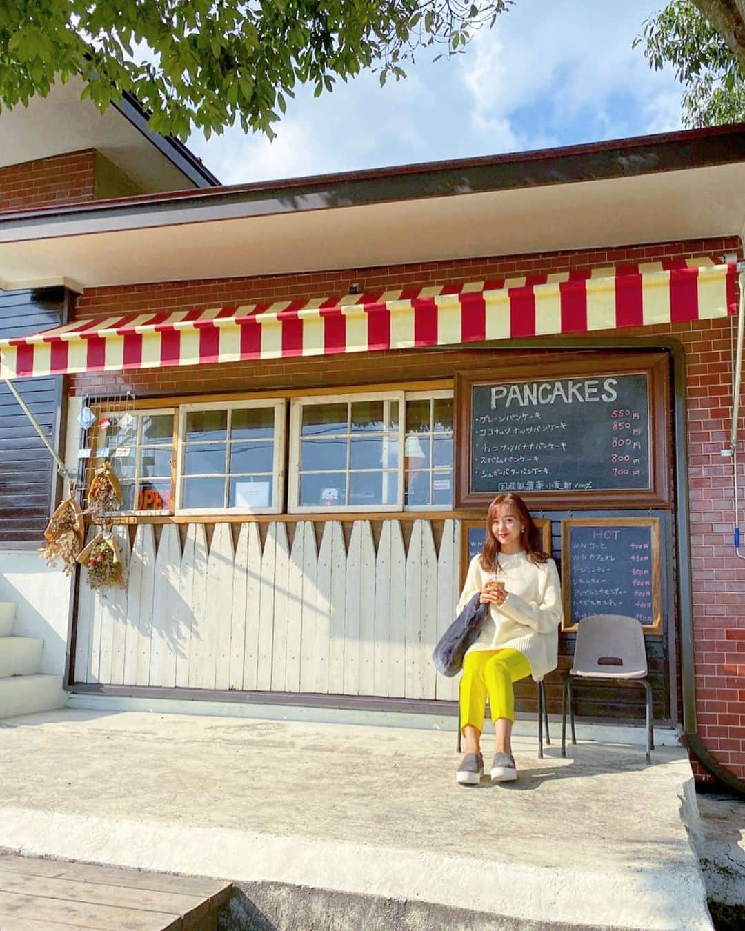 西村彩香さんのインスタグラム写真 - (西村彩香Instagram)「. . 🥞🥞🥞 . #pancake #willowsnursery  #向島カフェ  #向島」10月30日 19時28分 - leimoni_n