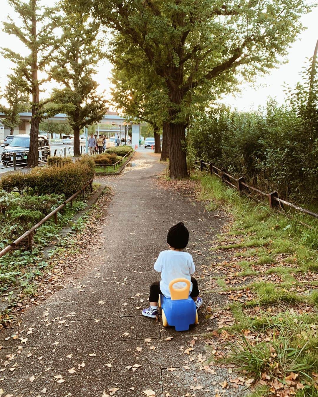 春名亜美さんのインスタグラム写真 - (春名亜美Instagram)「久しぶりに駒沢公園へ🍃 男の子2人の体力に今後ついていけるのか不安になった日。🙂 バッタ探したり、車乗ったり、キックボードしたり、公園で遊んだり… 2人のやりたい事が分かれるから、これまた大変。 ・ ・ ・ #兄弟ママ #兄弟　#2歳3ヶ月 #5歳5ヶ月 #2yearsoldboy #息子 #男の子ママ #son #boy #2yearsold #5yearsold」10月30日 20時16分 - amiharunaami