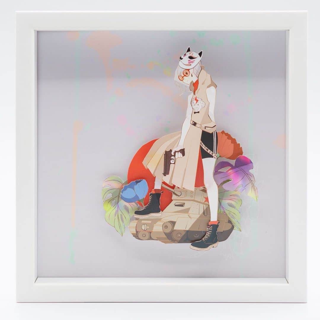 Kiyomi Aritakeのインスタグラム：「#artwork ⑦ 20cm×20cm」