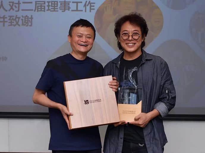 ジェット・リーのインスタグラム：「This is my fifth year on the board of the Jack Ma Foundation. I hope to continue to support education and use my position to do good in the world.」