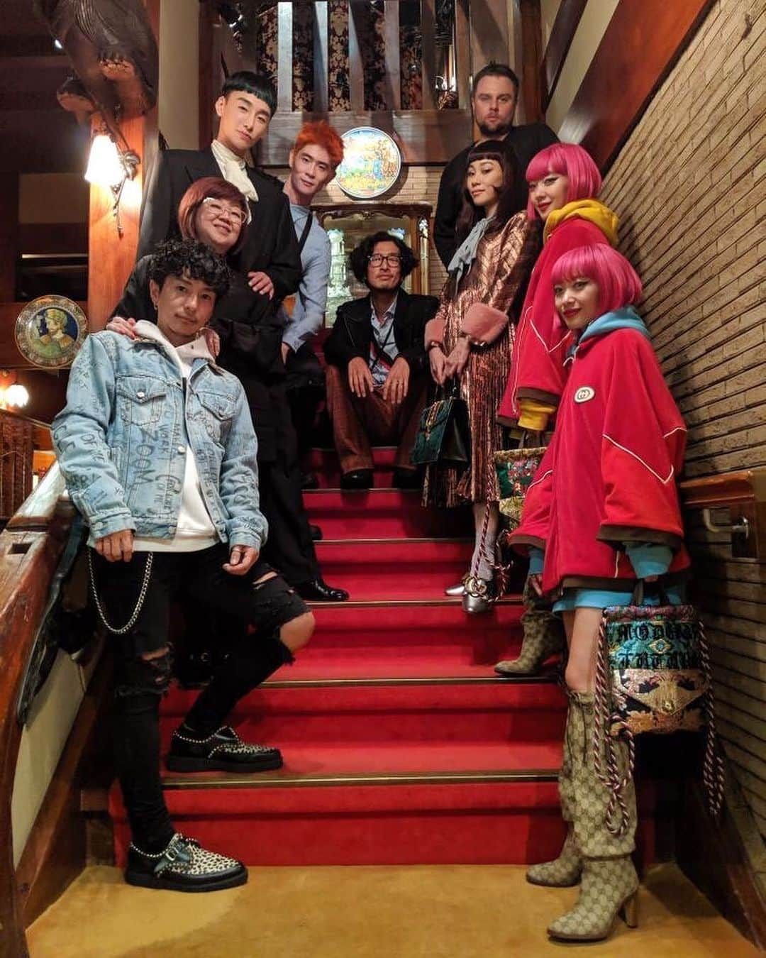 奈良裕也さんのインスタグラム写真 - (奈良裕也Instagram)「@gucci family dinner 🍽 ✨  With my favorite members ✨✨ #gucci ❤️💚❤️💚」10月30日 23時34分 - yuyanara