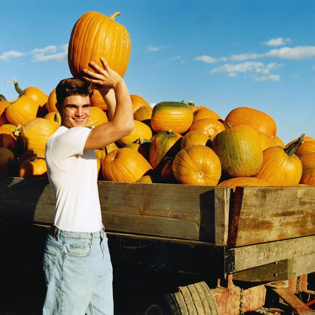 ブルース・ウェーバーさんのインスタグラム写真 - (ブルース・ウェーバーInstagram)「Peter in the pumpkin patch, Bridgehampton, NY, 1998, from my book “The Chop Suey Club.”」10月31日 0時00分 - bruce_weber