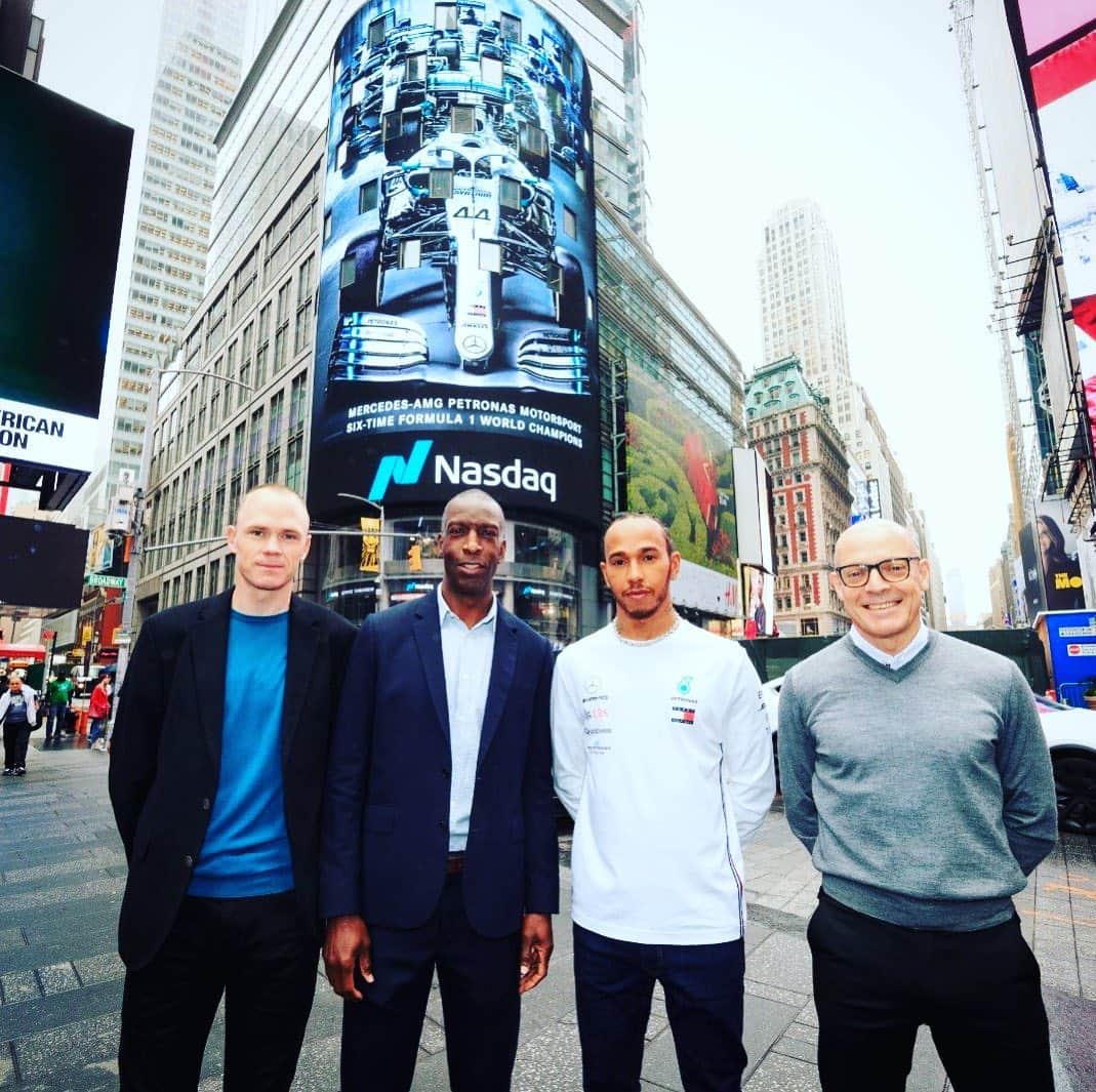 クリス・フルームさんのインスタグラム写真 - (クリス・フルームInstagram)「Whirlwind trip to New York 🌪 Pleasure to spend the day with these legends yesterday 🙌」10月31日 0時09分 - chrisfroome