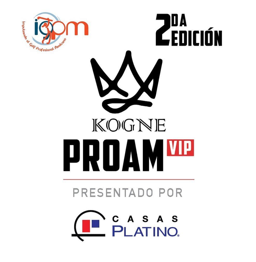 のインスタグラム：「Ya está aquí!! La segunda edición del Proam VIP de @igpmgolf 😃🙌 GRACIAS a todos los que nos acompañan por hacerlo posible. Todos suman al golf profesional mexicano ❤️🏌🏼‍♀️⛳️ @kogne_ @casasplatinooficial @zibatagolf_oficial」