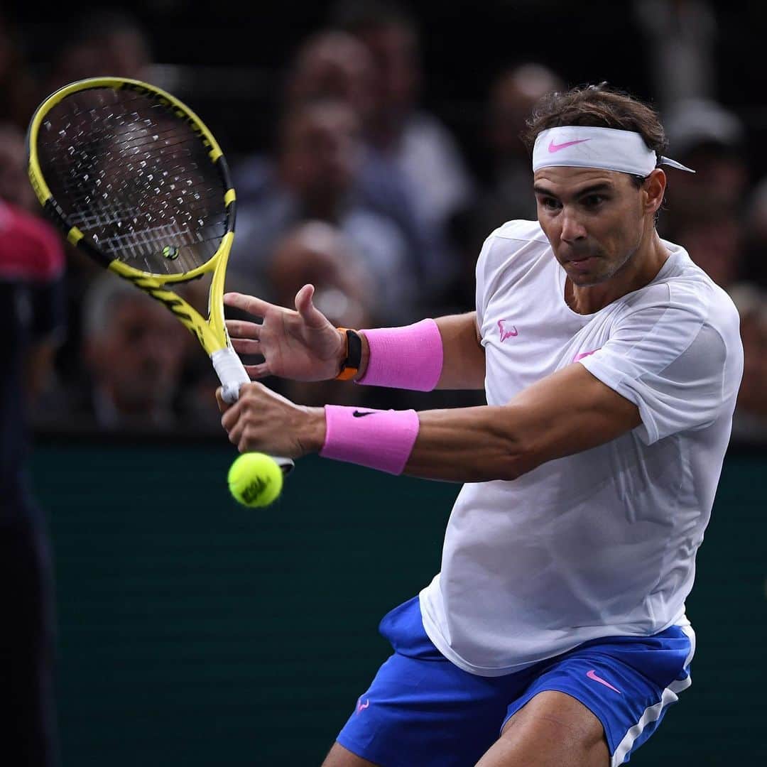 ATP World Tourさんのインスタグラム写真 - (ATP World TourInstagram)「@rafaelnadal is underway in Paris 👏  The World No. 2 moves into round three at the @rolexparismasters with a 7-5 6-4 win over Adrian Mannarino.」10月31日 5時55分 - atptour