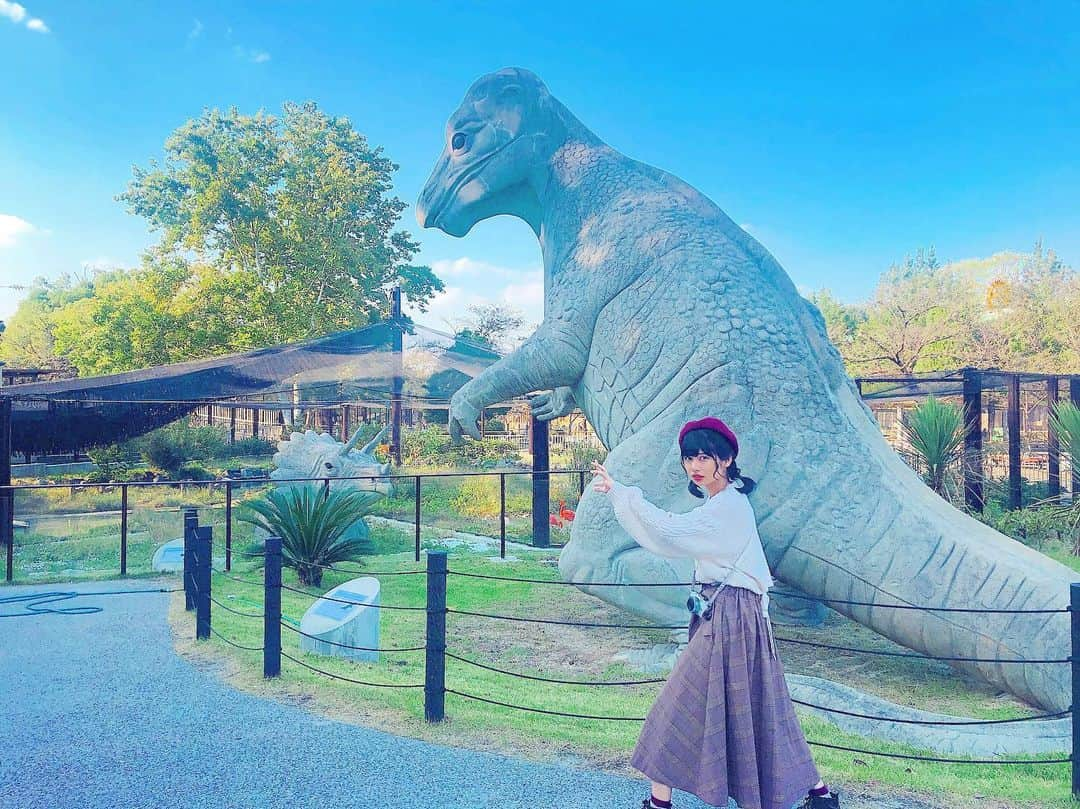 鹿目凛さんのインスタグラム写真 - (鹿目凛Instagram)「ロケで #東山動物園 に行ってきました！楽しかった〜！ガオー！ メーテレTV BomberＥ 女子会 11月19日(火)0時51分放送です！  #名古屋」10月31日 20時27分 - kaname_rin