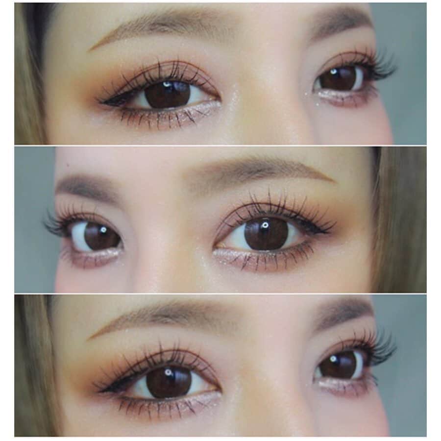 rinaのインスタグラム：「#今日のメイク . アイシャドウは、 @addictionbeauty_official . #タイニーシェル … 上下まぶた全体に。 #プラリネ … 上まぶたの二重幅と 下まぶたの目じり側に。 #マリアージュ … 下まぶたの目頭中心に。 . #マスカラ … @dupbeauty #dup #カラコン … @sensemania_official . #アイライナー は、 @loveliner_official 黒目あたりから目尻に。 上まぶたはリキッド、 下まぶたはペンシル。 . ほんとはプラリネ1色でいこー！ と思ってたんだけど、 なんか色々足してしまった笑 10月も終わりだねー🎃🍭👻🍬 . #アイシャドウ #アイメイク #メイク #コスメ #秋コスメ #冬コスメ #ビューティー #ヘア #ブラウン #キラキラ #美容 #化粧 #化粧品」