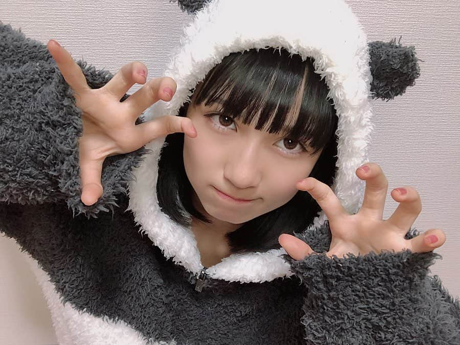 今村麻莉愛さんのインスタグラム写真 - (今村麻莉愛Instagram)「. HAPPY HALLOWEEN🎃 ･ (@gelatopique_official ) ･ ･ #ジェラピケ  #ハロウィンコスプレ  #ハロウィン #パンダ #hkt48  #今村麻莉愛」10月31日 19時35分 - maria_0914_