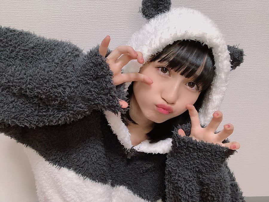 今村麻莉愛のインスタグラム：「. HAPPY HALLOWEEN🎃 ･ (@gelatopique_official ) ･ ･ #ジェラピケ  #ハロウィンコスプレ  #ハロウィン #パンダ #hkt48  #今村麻莉愛」