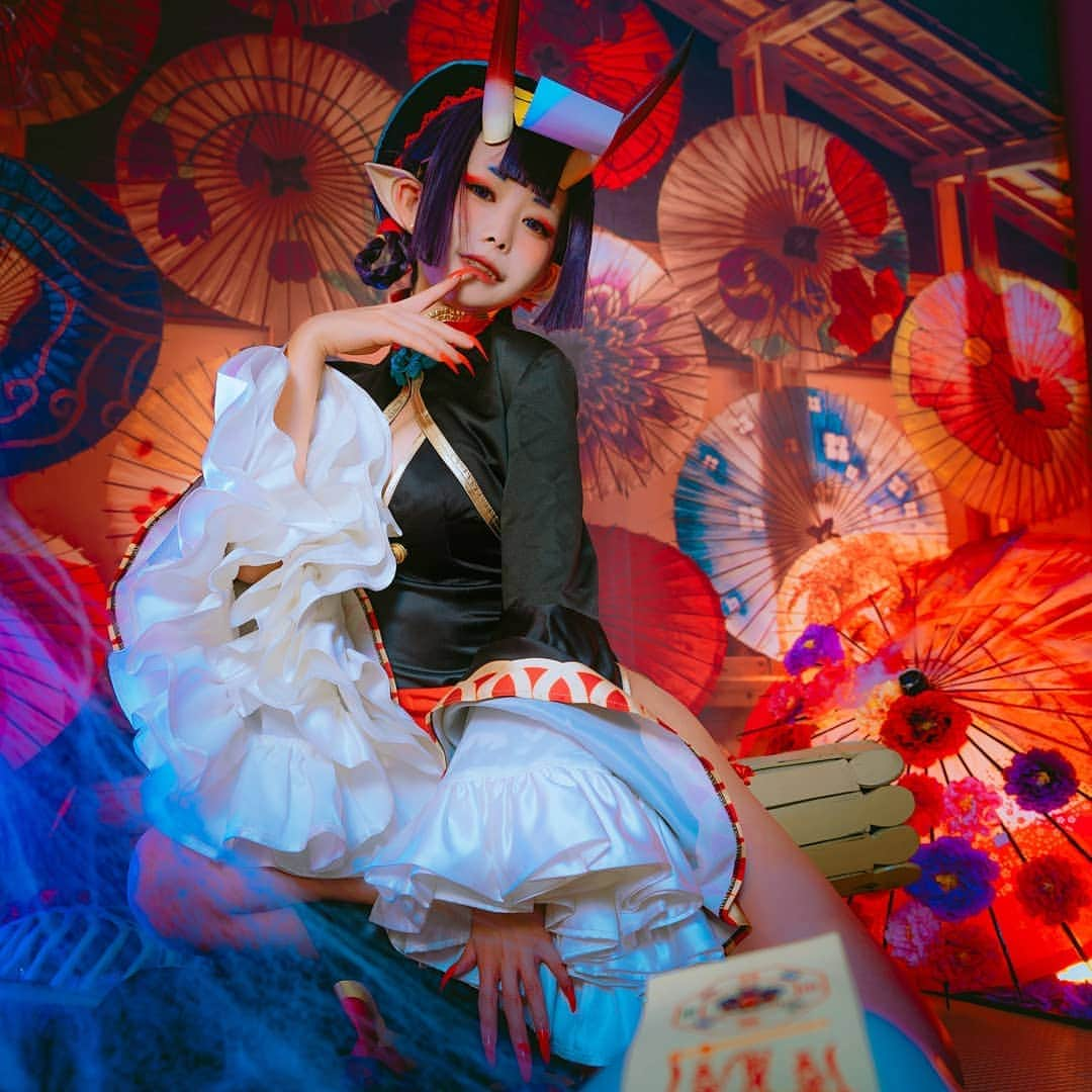 Loluuuuuuさんのインスタグラム写真 - (LoluuuuuuInstagram)「酒呑童子#ハッピーハロウィン🎃 #halloween2019 #cosplay」10月31日 19時51分 - loluuuuuu_cos