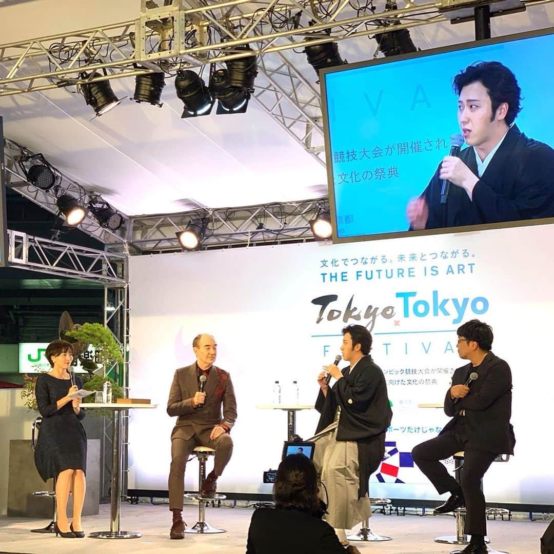 雨宮萌果さんのインスタグラム写真 - (雨宮萌果Instagram)「🏮Tokyo Tokyo Festival🏮 2020年に向けてスポーツだけではなく文化を発信するイベント。 歌舞伎俳優の尾上松也さん、ロバートキャンベルさん、映画監督の大友啓史さんによるトークイベントのMCをさせて頂きました。 日本の文化や演技などを歌舞伎・文学・映画などの視点から深くトーク。 化学反応が素晴らしく、とてつもなく面白かったです！ # Tokyo Tokyo Festival #有楽町 #イベント #尾上松也 #ロバートキャンベル #大友啓史  #帰りにマグロのカマ食べました」10月31日 11時36分 - ame_moe_kichi0630