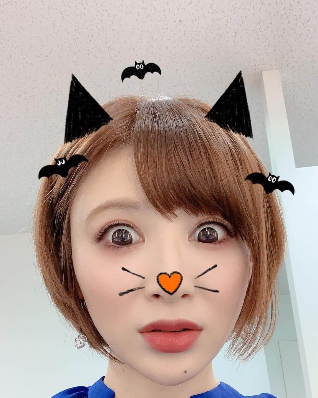 手島優さんのインスタグラム写真 - (手島優Instagram)「ハロウィン🎃乗っかりましたアプリ加工！  #ハロウィン」10月31日 14時29分 - tejimayuu0827