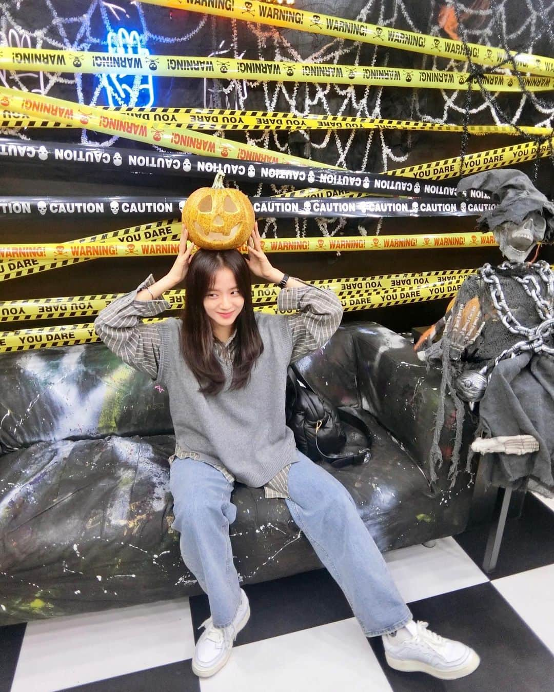 ジスさんのインスタグラム写真 - (ジスInstagram)「흐흐흐흐 해피할로윈🎃👻」10月31日 14時39分 - sooyaaa__