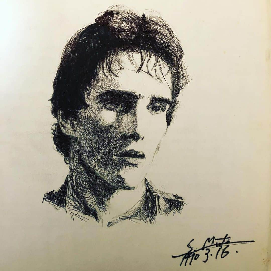 武藤昭平さんのインスタグラム写真 - (武藤昭平Instagram)「およそ30年前に描いたマット・ディロンが出てきた。  武藤ウエノのスケジュール追加してます。 12/7(土) 那覇Drunk CINDERELLA 12/13(金)徳島CROWBAR 12/15(日)倉敷MUSIC&BAR JAMMING 詳しくは武藤ウエノ公式HPにて。 #武藤昭平 #mattdillon #マットディロン #syoheimuto #painting」10月31日 15時37分 - syoheimuto