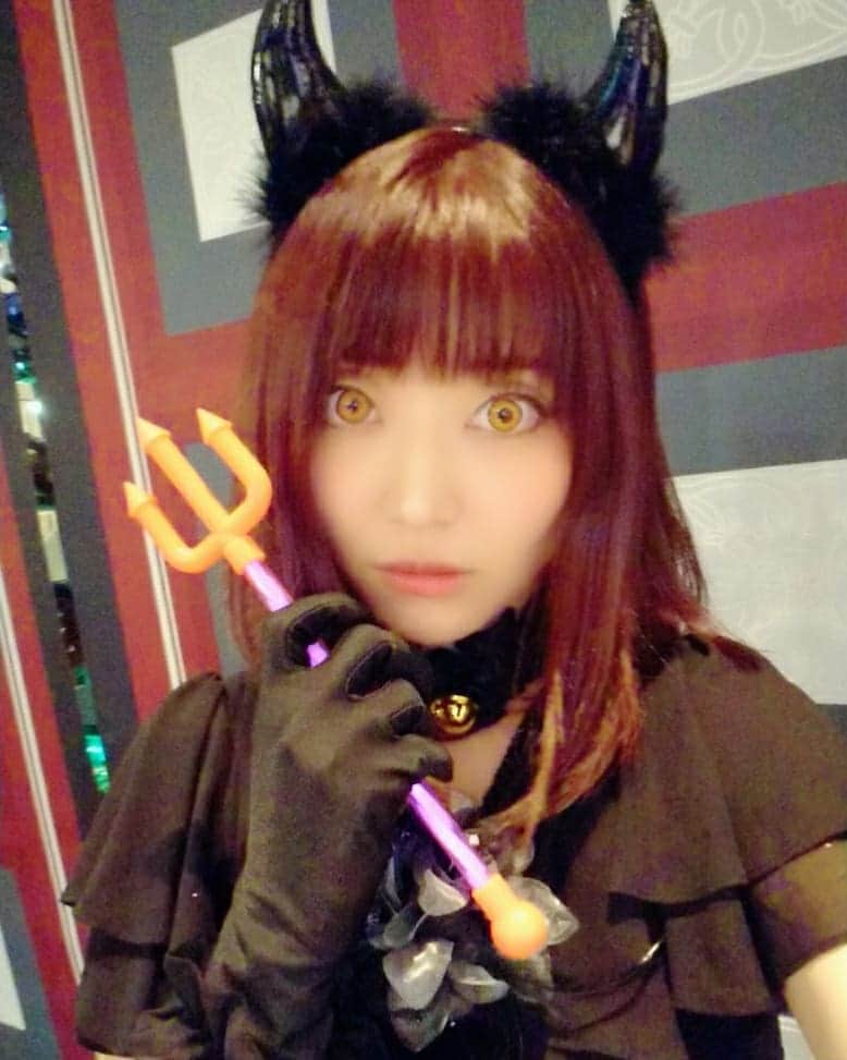 藤田昌代のインスタグラム：「今年のハロウィンは悪魔になってみました(*´◒`*) #ハロウィン」