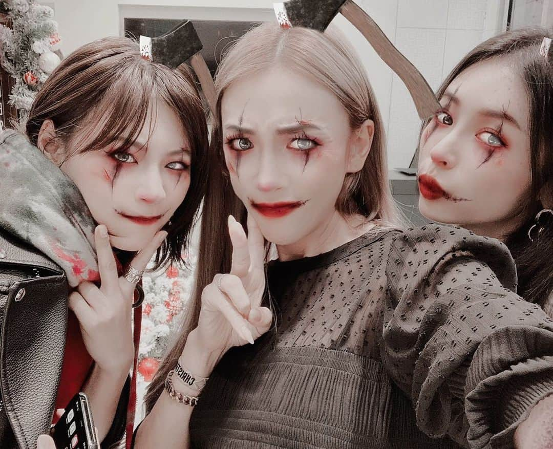 GENKINGさんのインスタグラム写真 - (GENKINGInstagram)「HAPPY HALLOWEEN🎃 まりやちゃんとかぢちゃん💀 @panasonic_beauty」10月31日 16時29分 - _genking_