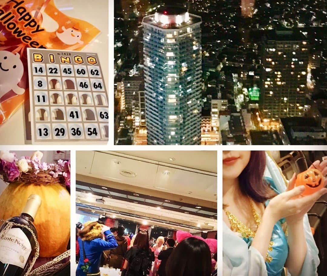 藤原ゆかのインスタグラム：「ハロウィンパーティ🎃🍭 アラジン合わせでジャスミン風の仮装に挑戦🧞‍♂️ふだん引きこもりなのにこの時期だけ恒例でパリピです。漫画家仲間や声優さんと、にぎやかで楽しいひとときでした！」