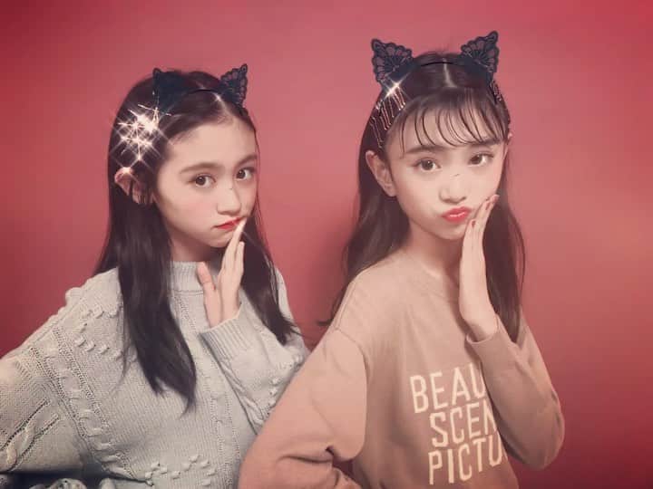 ニコ☆プチのインスタグラム：「🎃Happy Halloween👻 . . #はっぴーはろうぃん  #入江美沙希  #近藤藍月  #SNOW #でハロウィン」