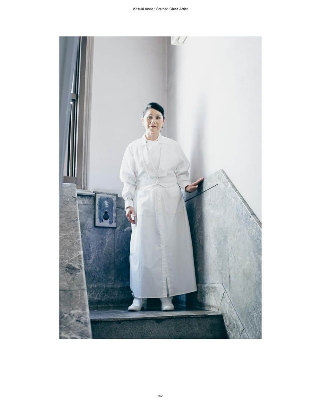 FUMIKA_UCHIDAさんのインスタグラム写真 - (FUMIKA_UCHIDAInstagram)「her.  v,09 FUMIKA_UCHIDA 2019aw  Kitsuki Ando / Stained Glass Artist  #hermagazine #fumika_uchida  #fumikauchida」10月31日 17時55分 - fumika_uchida