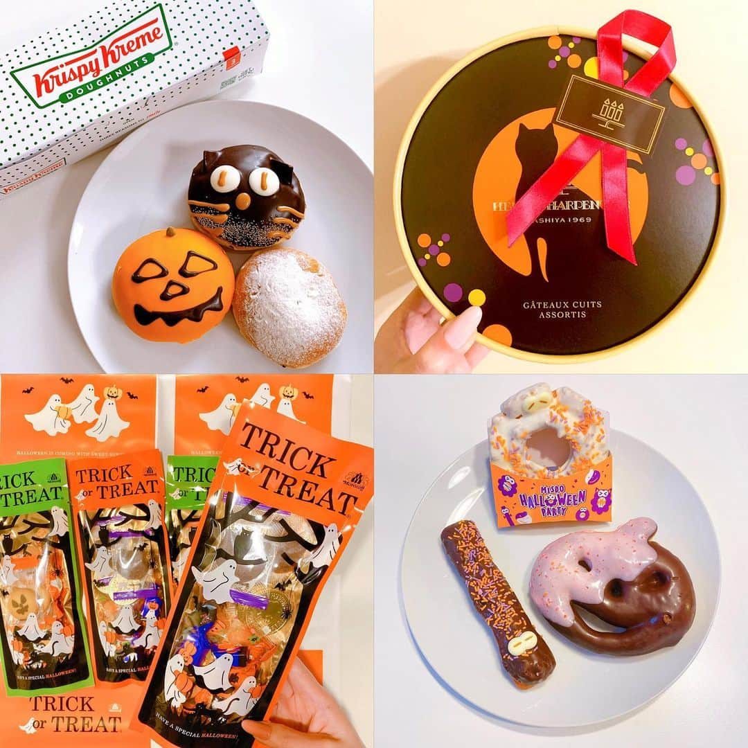 ちぱるさんのインスタグラム写真 - (ちぱるInstagram)「. ママパルが買ってきてくれた ハロウィーンなおやつ達(*´˘`*)ﾓｸﾞﾓｸﾞ♪ . . .」11月1日 5時10分 - chiparu125