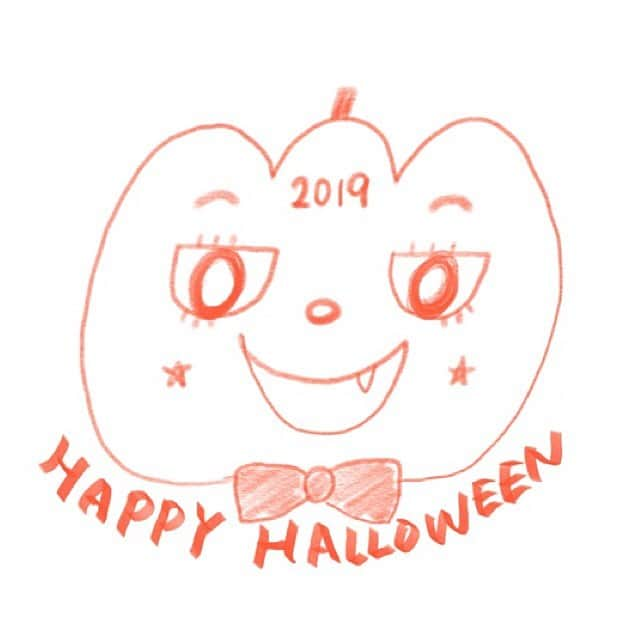 桑門そらのインスタグラム：「ハロウィン！ . 明日から11月なんて信じられないー！ . #ハロウィン  #おえかき」