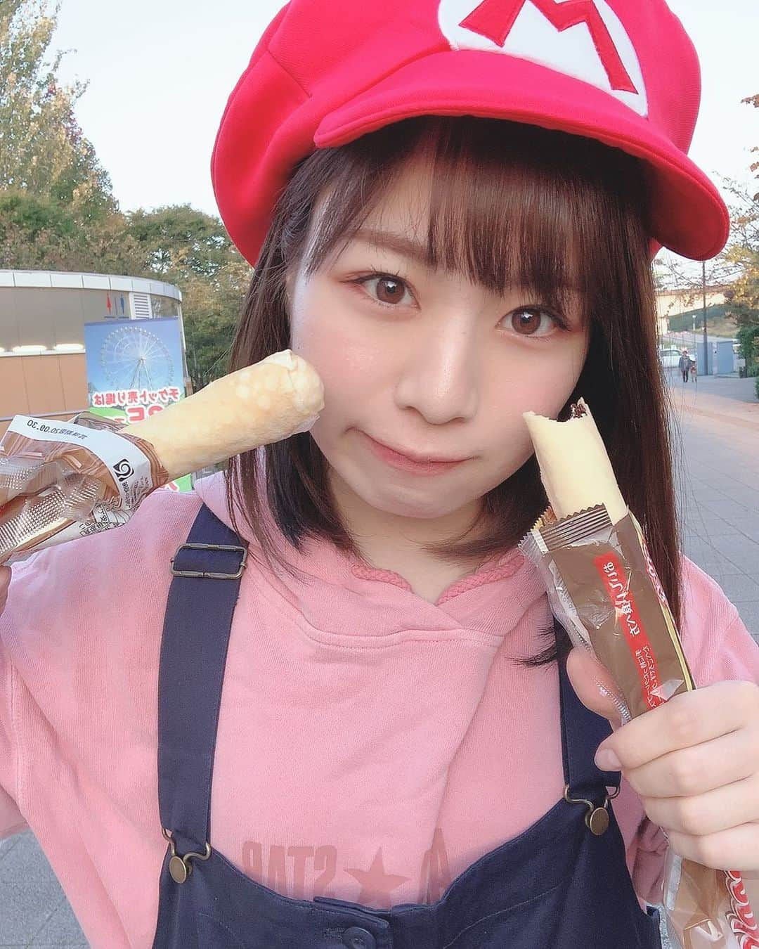 青木詩織さんのインスタグラム写真 - (青木詩織Instagram)「. はっぴーはろうぃん🍄🍄 . . #halloween #mario」10月31日 22時25分 - aokishiori4