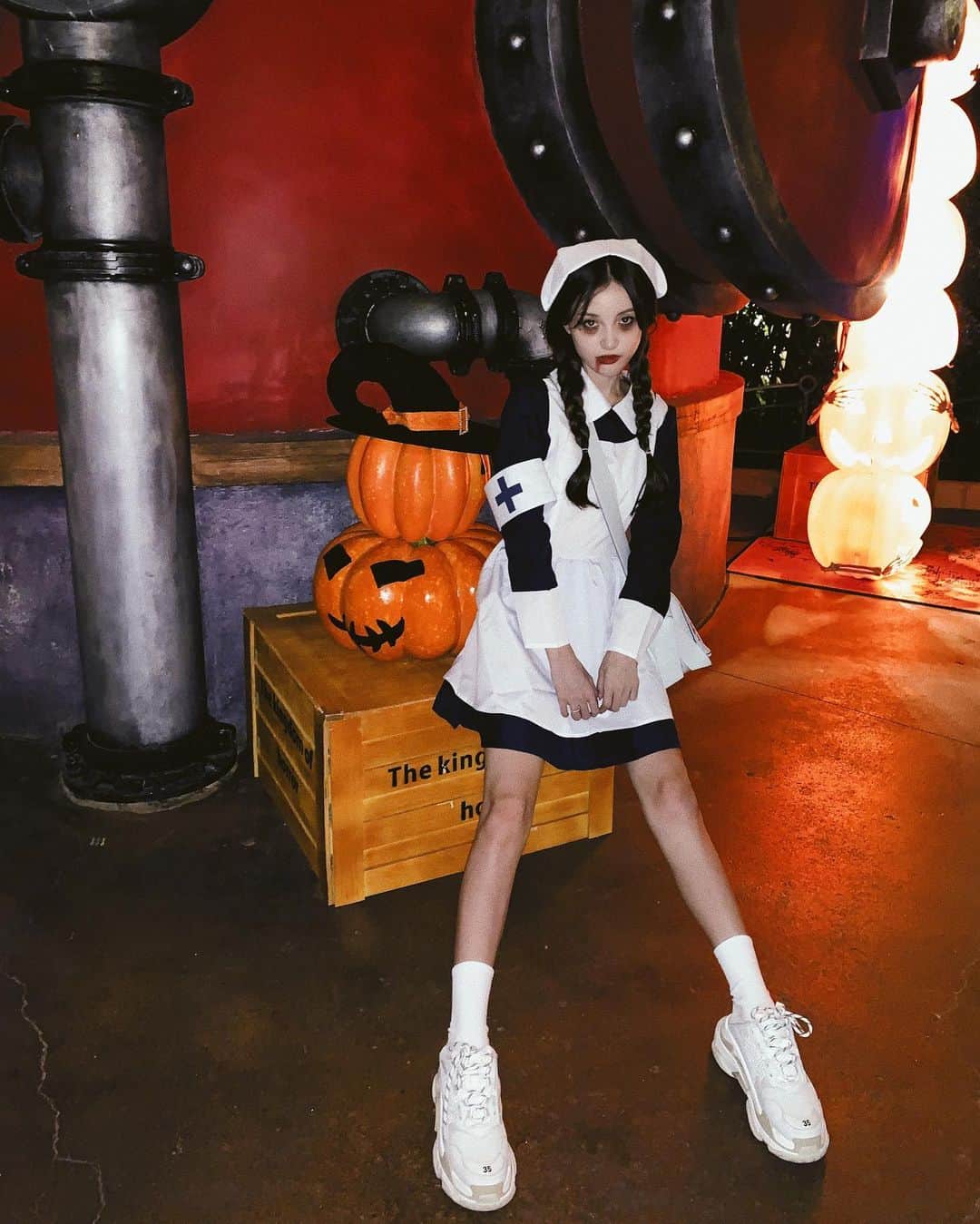 リン・シャオザイのインスタグラム：「🎃👻」
