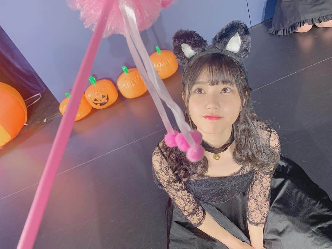 瀧野由美子さんのインスタグラム写真 - (瀧野由美子Instagram)「22歳なので 猫ちゃんになりました 、、、🐾 あかりんに可愛い～とおだてられて 調子に乗ってるところ 。  お菓子くれなきゃ ひっかいちゃうぞ ～  #HappyHalloween #Halloween限定 #猫 #猫の仮装  #猫じゃらし #STU48 #瀧野由美子 #ツインテール」10月31日 23時05分 - yumiko_anko