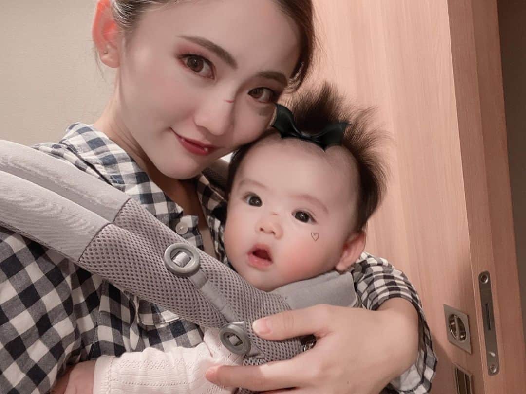 姫野れみのインスタグラム：「就寝前に、🎃♡ #ハッピーハロウィン #B612 #アプリ ・ 今日は誕生日会もあって 楽しいハロウィンになりました」