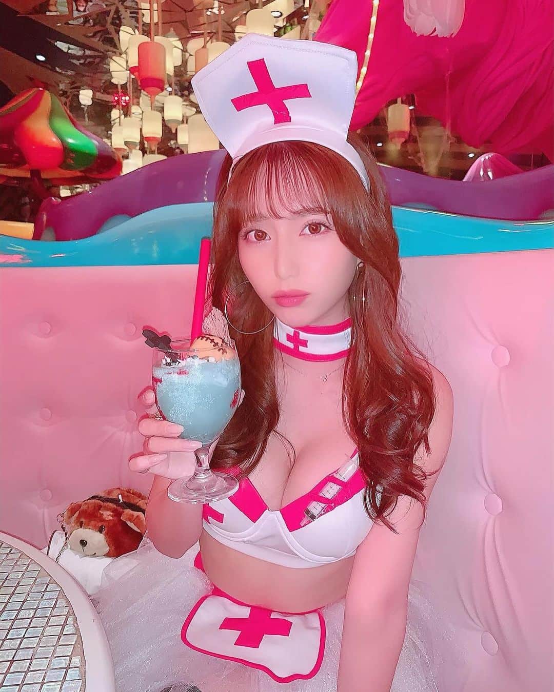 堀尾実咲のインスタグラム：「🎃❤️💉💋🍬 #ハロウィン #halloween #渋谷ハロウィン #渋谷ハロウィン2019 #渋ハロ #ナース #コスプレ」