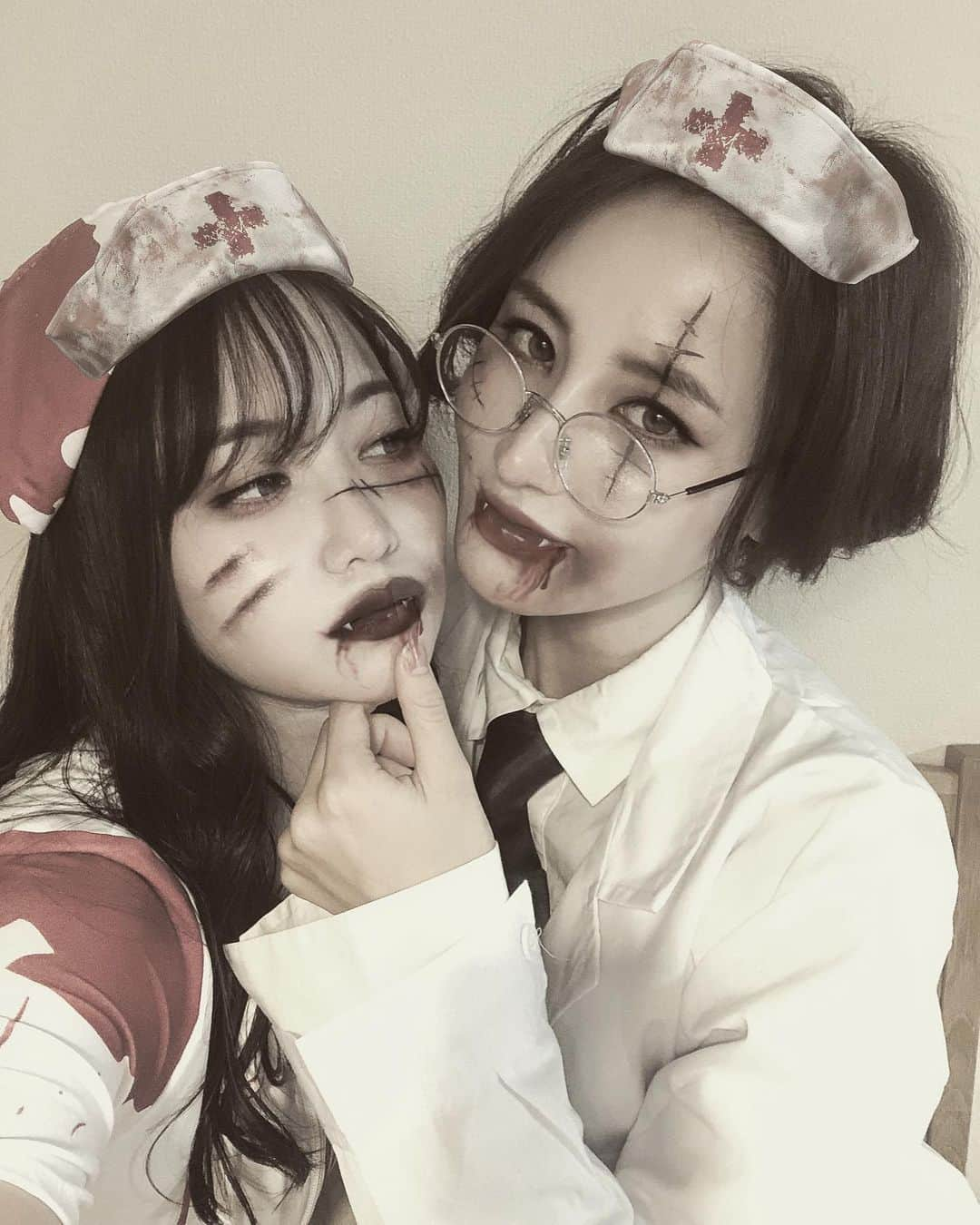 永尾まりやさんのインスタグラム写真 - (永尾まりやInstagram)「たのしかったん💉  #halloween #halloweenmakeup」11月1日 13時45分 - mariyagi_san