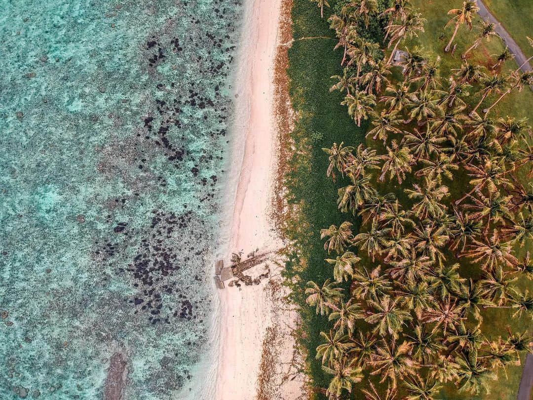 ユミ さんのインスタグラム写真 - (ユミ Instagram)「🌴﻿ 車走らせてて見つけた場所❤︎﻿ Beach / sand / palm tree﻿ のつなぎ目たまらない✌🏾💭💭﻿ 多分、フェチ🥥🤫😂﻿ ﻿ ﻿ #guam#asanbeach﻿ #beach#sand#palmtree﻿ #drone﻿#beachlife」11月1日 23時15分 - yuminchu1029