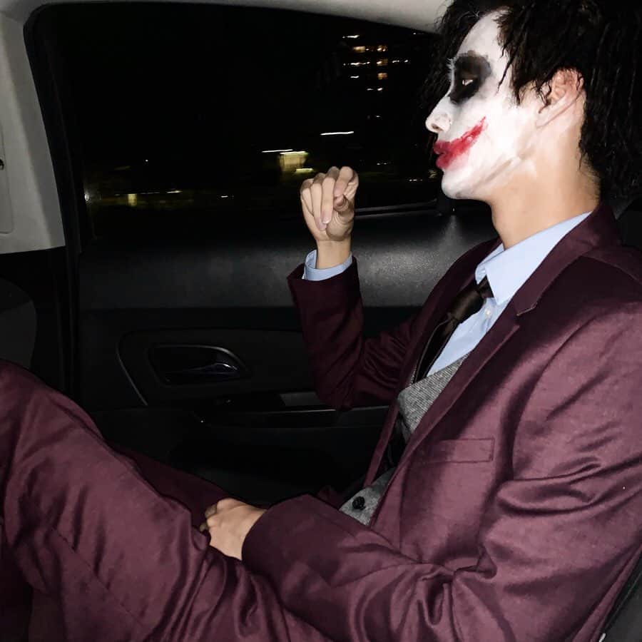清水尋也さんのインスタグラム写真 - (清水尋也Instagram)「. . " Why So Serious ?? " . #Joker #DarkKnight #halloweencostume」11月1日 16時19分 - hiroyashimizv