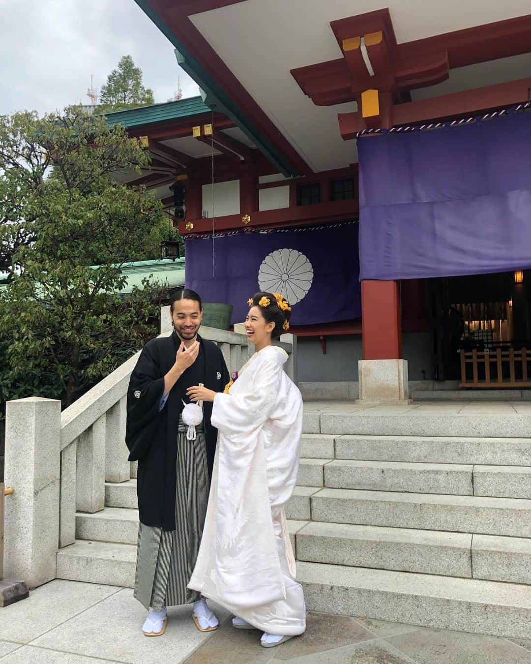 ケルク ハナのインスタグラム：「みのたんの結婚式 本当に綺麗だった！ 大好きな愛しい最高の夫婦❤️」