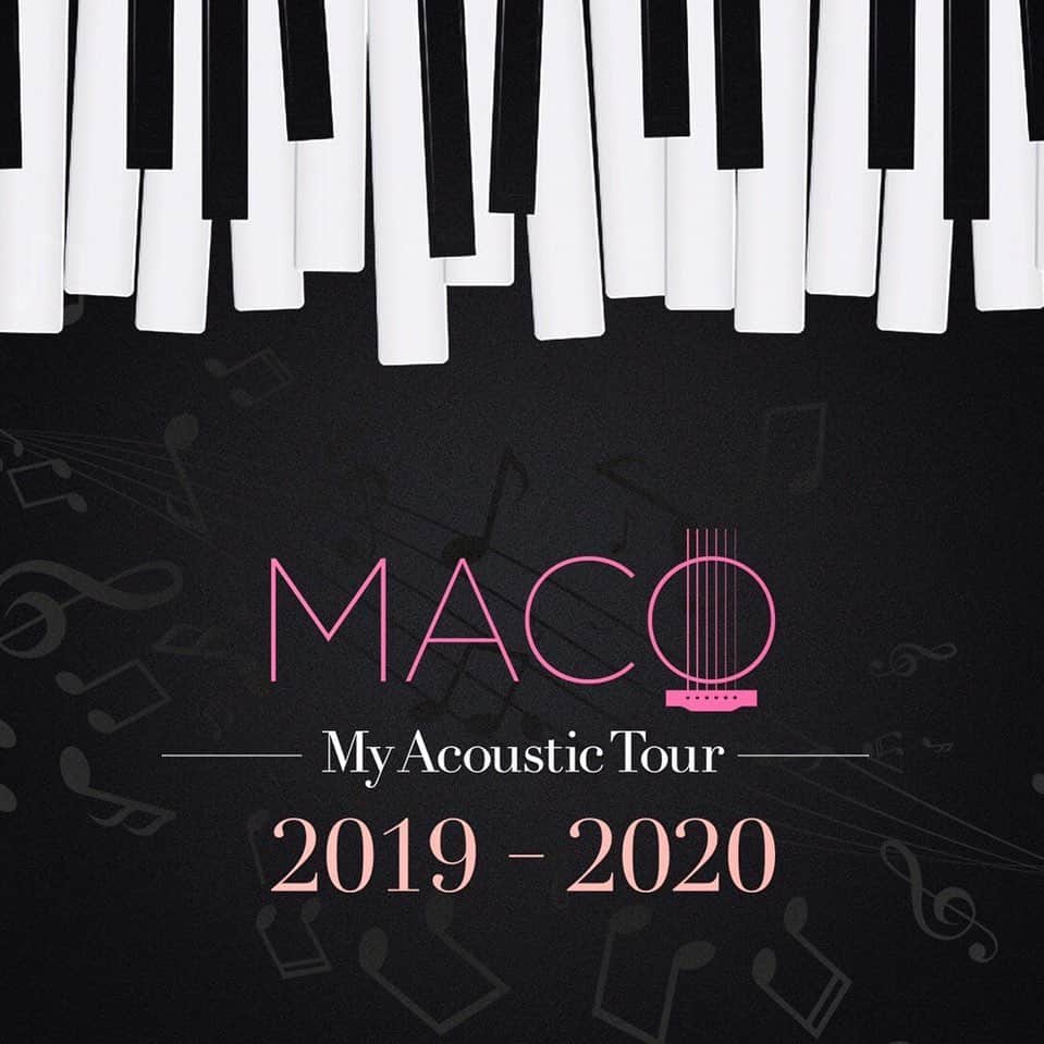 MACOさんのインスタグラム写真 - (MACOInstagram)「‪【 My Acoustic Tour 2019〜2020 】‬ ‪MACO全国ツアーの開催が決定致しました！🎊✨ アコースティックライブツアーです。 色んな曲を色んな姿、形で届けます。 全11箇所、12月からスタートです！‬ ‪詳細は公式HPをご覧ください。 . ‬ #MACO全国ツアー #MyAcousticTour20192020 #ぜひ遊びきてね」11月1日 18時00分 - maco___official