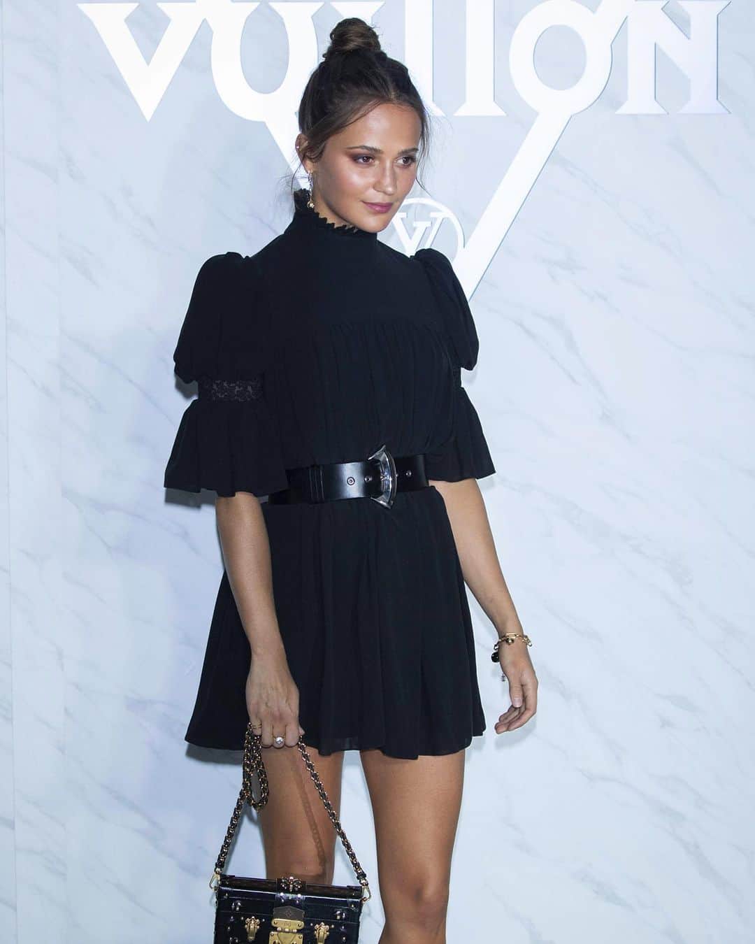 アリシア・ヴィキャンデルのインスタグラム：「Yesterday Alicia attended the Louis Vuitton Cruise 2020 Spin-Off show in Seoul, South Korea.」