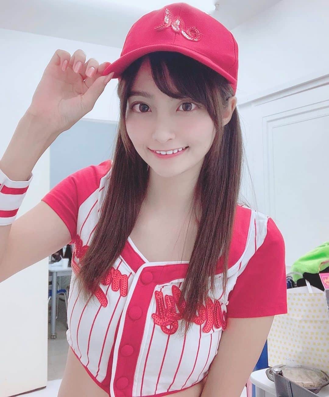 花咲れあさんのインスタグラム写真 - (花咲れあInstagram)「野球GIRL⚾️❤ . キャッチボールできないけど( ´-ω-`) . #スポーツ #野球 #野球ガール #スポーツ系女子 #キャップ #cap #baseball #写真 #撮影会 #撮影 #衣装 #コスプレ  #portrait #photograph #shooting #costume #Cosplay #촬영회 #촬영 #코스프레 #포트레이트 #사진 #モデル #グラビア #model #gravure #모델 #그라비아 #花咲れあ #れあたん」11月1日 21時06分 - h_rea_0503