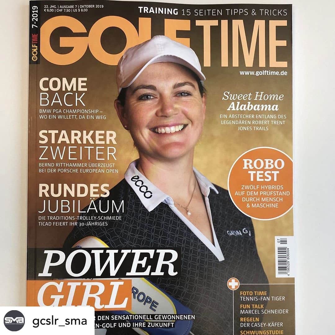 キャロライン・マッソンのインスタグラム：「Thanks for the awesome cover and all your support over the last few years @golftimer @ffoehlinger 📸」