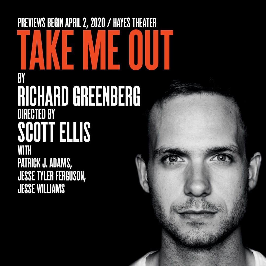 パトリック・J・アダムスのインスタグラム：「Bucket list stuff. Excited to finally announce what I’ll be up to next spring/summer. Come join me, @ijessewilliams and @jessetyler at @2stnyc for the revival of this incredible and all too relevant play.」