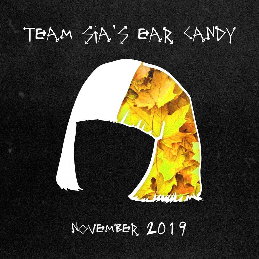 シーアさんのインスタグラム写真 - (シーアInstagram)「Bundle up with some new songs on Team Sia's Ear Candy on @Spotify! Link in bio 🍂 🎶 - Team Sia」11月2日 3時38分 - siamusic