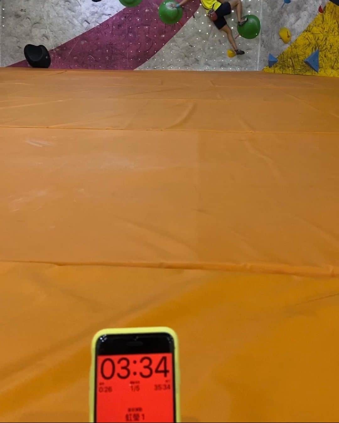 ホン・イン・リーさんのインスタグラム写真 - (ホン・イン・リーInstagram)「自己的模擬賽，第一次嘗試的動作有點多😅感覺髖關節的問題越來越好了👌  #抱石 #bouldering #taiwanclimbing」11月2日 19時04分 - hungying_lee
