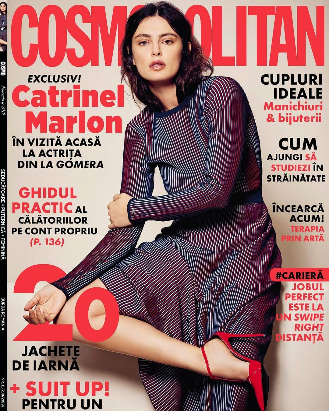 カトリネル・メンギアさんのインスタグラム写真 - (カトリネル・メンギアInstagram)「I’m so excited to share my November cover for @cosmopolitanromania !  I am overwhelmed by all the media attention I had for the movie "La Gomera", thank you for this special cover story @vladandrei___  @amirdobos & @dianacolcer ✨  @cotrilspa & @valeriaiovino_pro 💄 #TheTeam #SuperCat #LaGomera #Movie #Film #OscarNominee #Oscar2020 #CatrinelMarlon #Romania @mk2films @angelsartparis ❤️ Thank you @nerohotels & @nerolifestyle  for the hospitality @palazzoscanderbeg 🌟🌟🌟🌟🌟」11月2日 17時34分 - catrinelmarlon