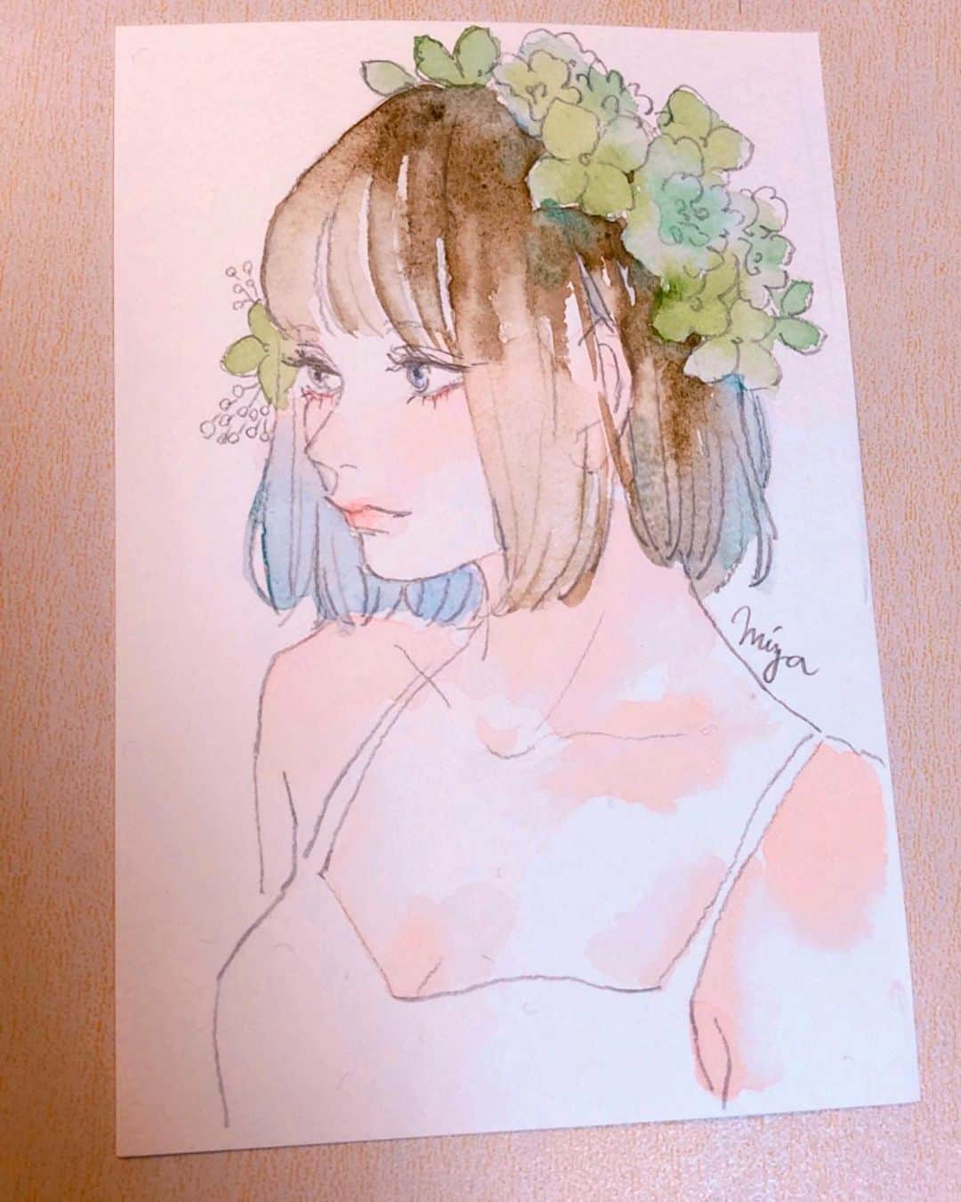 miya(ミヤマアユミ)さんのインスタグラム写真 - (miya(ミヤマアユミ)Instagram)「らくがき  #artwork #art #illust #illustration #draw #illustrator #イラスト #イラストレーター #落書き #miyamaayumi #ミヤマアユミ #watercolor #水彩 #手描き #手書き #アナログ #アナログイラスト #イラストグラム #いらすとぐらむ」11月2日 17時59分 - miya78pic