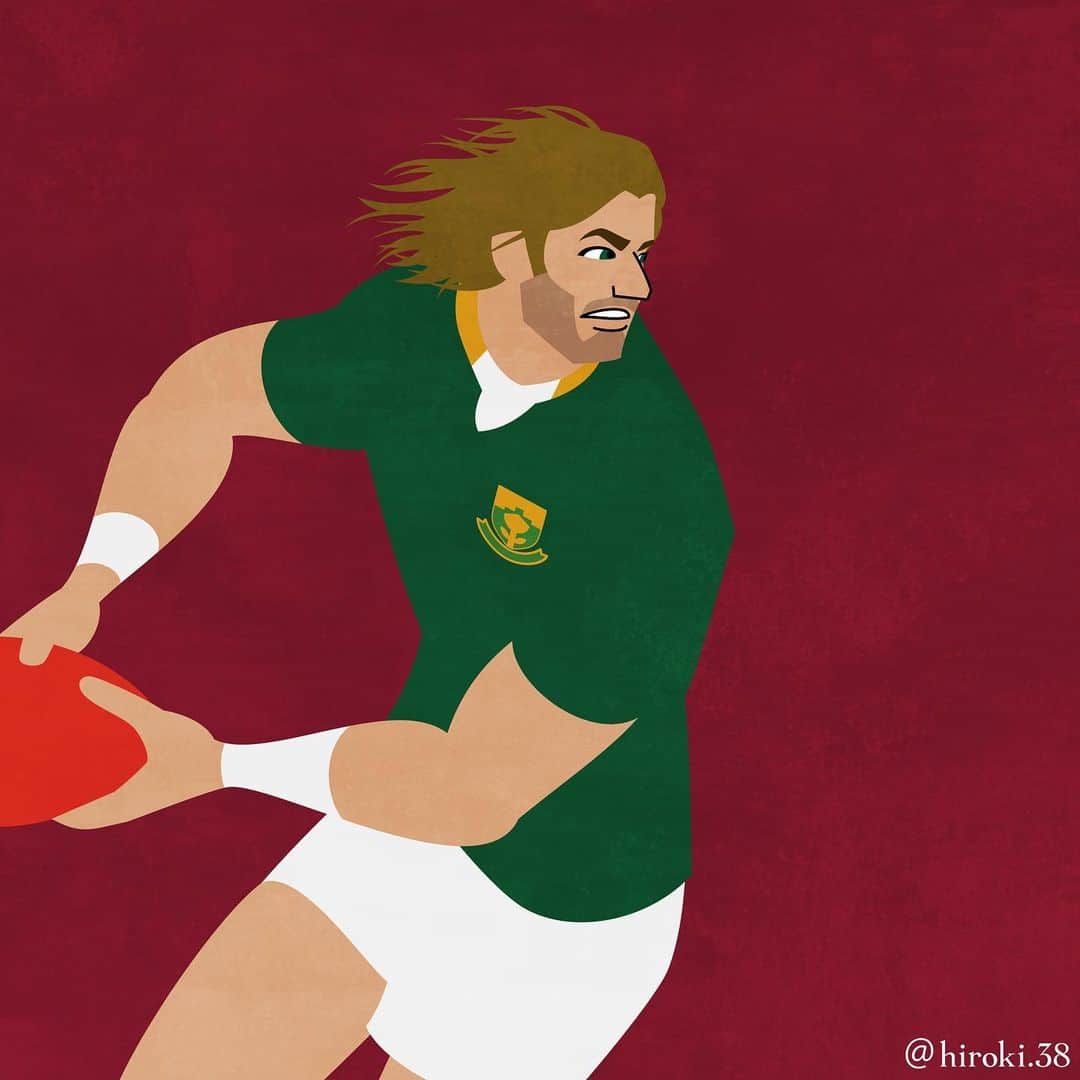hiroki.38さんのインスタグラム写真 - (hiroki.38Instagram)「. 栄光の行方／Final . 2019.11.2 finalgame South Africa vs England . #ファフデクラーク #デクラーク #南アフリカ #決勝 #オーウェンファレル #イングランド #ラグビーワールドカップ #W杯 #ラグビー #イラスト #ラグビーイラスト #rugbyplayer #rugbyillustration #vectorart #illustrator #illustrations #'Faf'deKlerk #deKlerk #SouthAfrica #England #OwenFarrell #Saxons #Springboks #rwc2019 #rwc東京 #rugbyworldcup #finals」11月2日 12時52分 - hiroki.38
